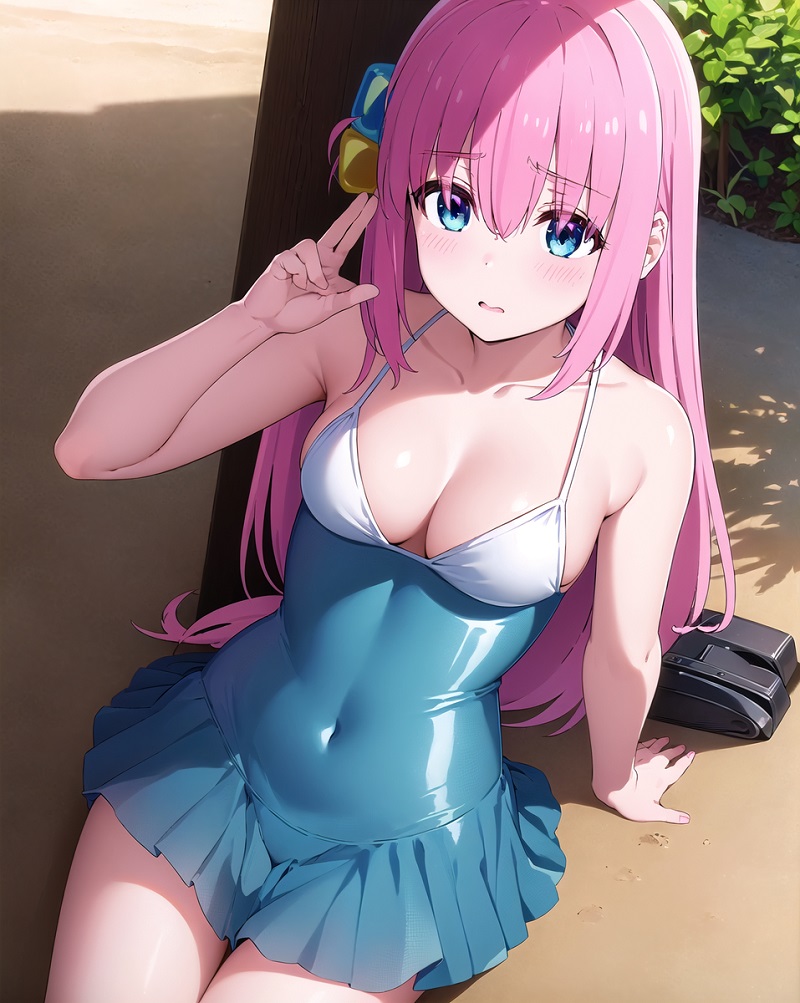 gái xinh anime mặc bikini hd