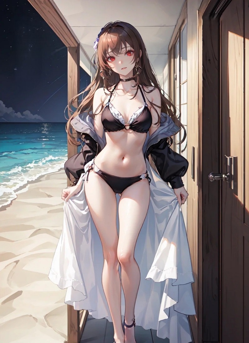 hình nền anime mặc bikini 4k siêu đẹp